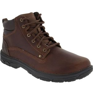 New Men's Skechers Segment Garnet hiking Boot Dark Brown Leather AUTHENTIC